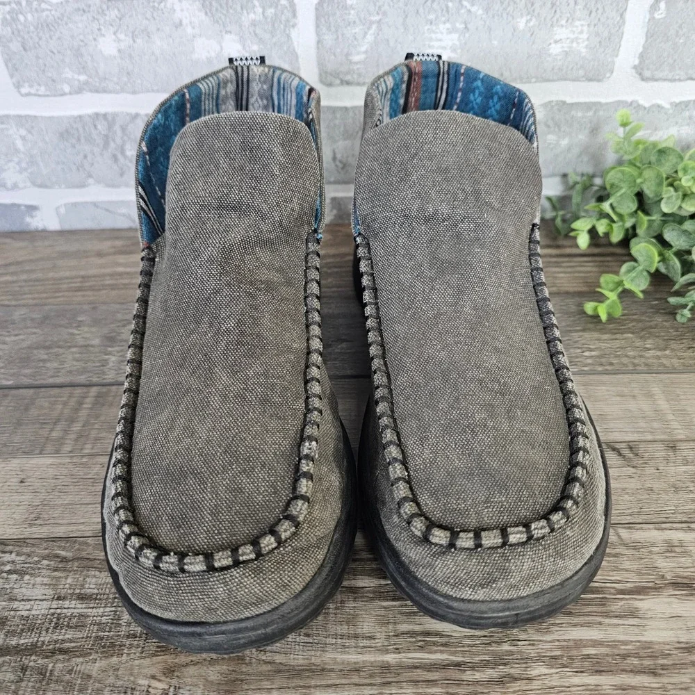 HEYDUDE Denny Crafted Women's Aztec Ankle Booties Size 12 40209-060